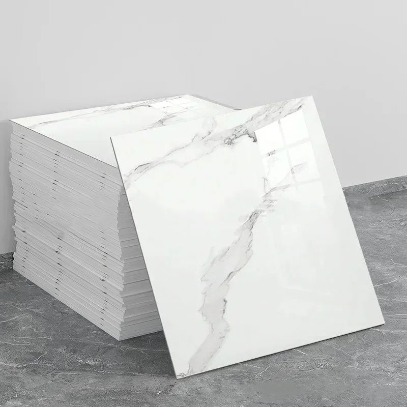 Marble Peel and Stick Backsplash Waterproof Washroom Wall Panels, Peel and Stick Tile, PVC Wall Panels for Kitchen