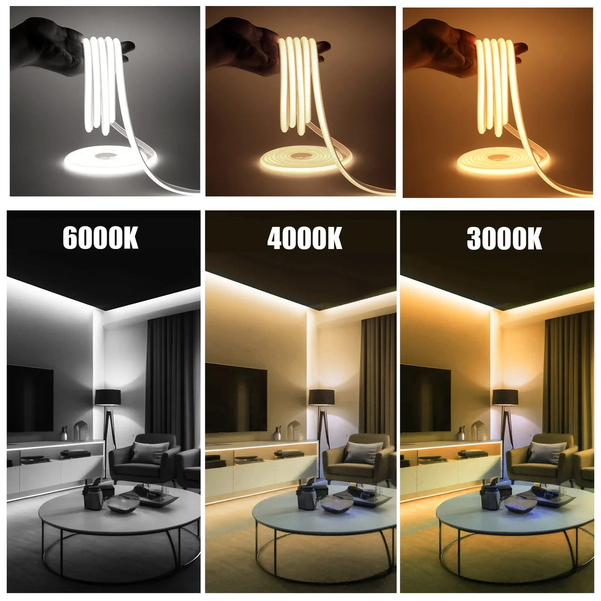 220v Cob Neon Light 288leds M - Ice Blue 25m product view