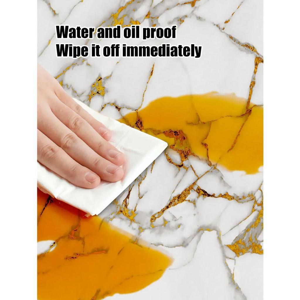 Waterproof Peel and Stick Marble Wall Tiles11.8x11.8 in Self Adhesive PVC Panels for Bathroom Kitchen and Living Room