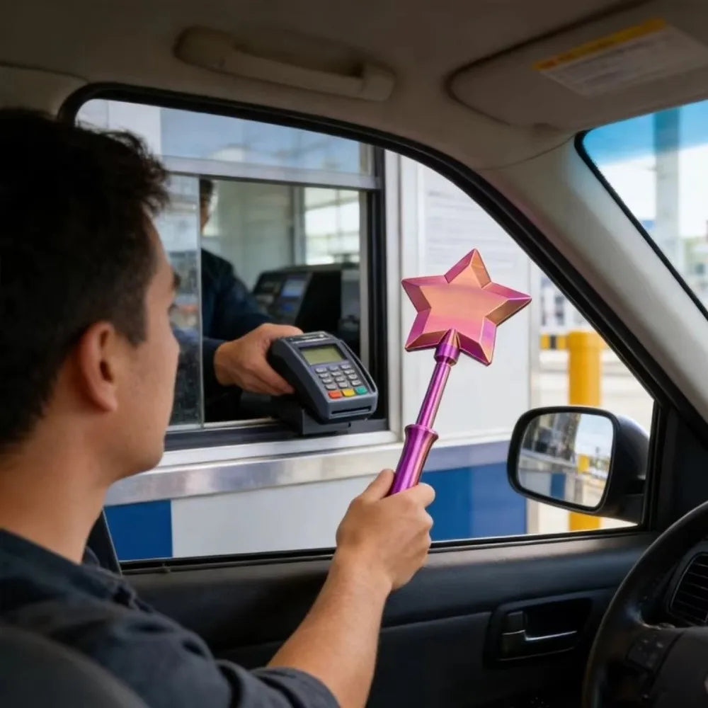 Fashion Creative 3D Printed Wand Tap To Pay Portable Cute Star Magic Wand Holder Funny Lightweight Credit Card Holder Daily Use