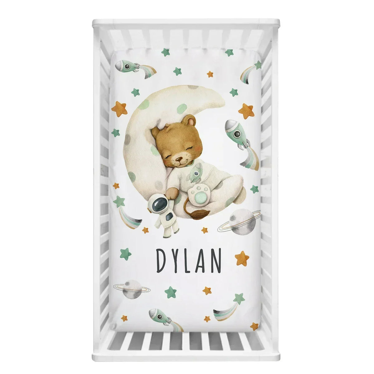 Space Bear Crib Bedding product detail