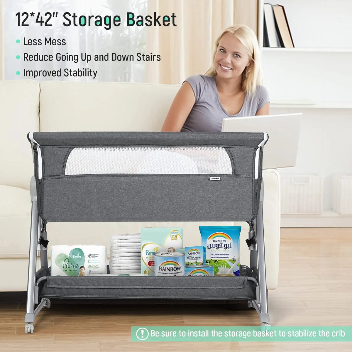 Foldable Baby Crib product detail