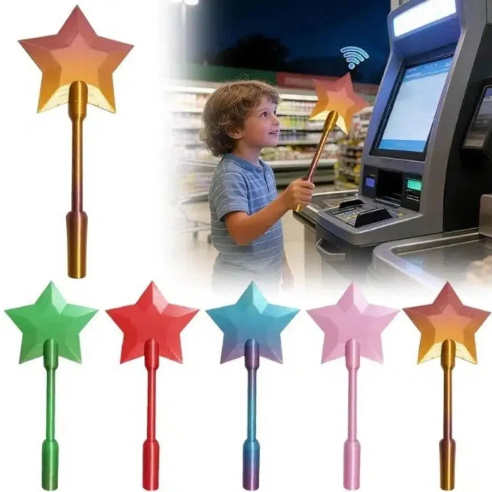 Fashion Creative 3D Printed Wand Tap To Pay Portable Cute Star Magic Wand Holder Funny Lightweight Credit Card Holder Daily Use