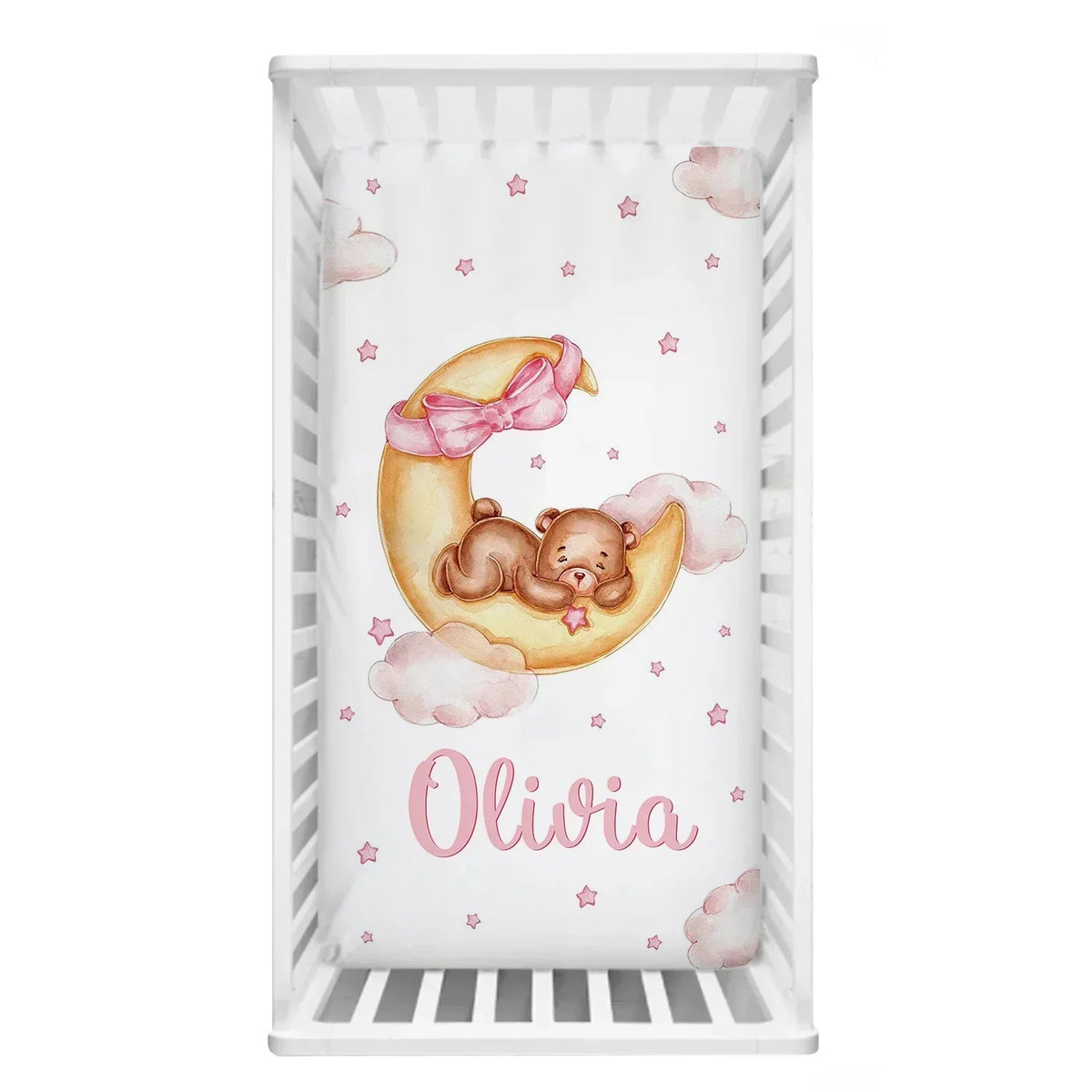 Sleeping Bear Custom Name Bedding - PillowCase (40x40CM) product view