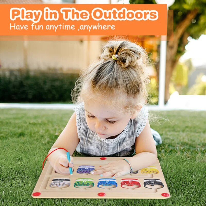Wooden Counting Maze