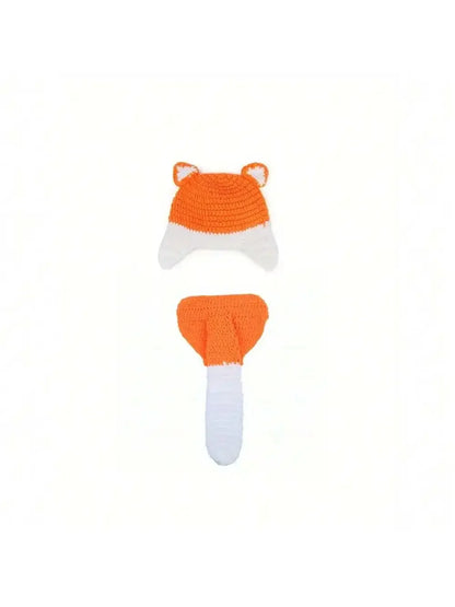 FoxySnuggle™ Crochet Baby Set – Perfect for Newborn Photos
