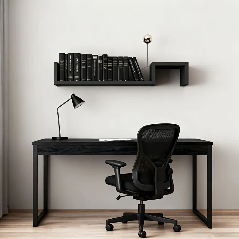 Wall Mounted Floating Shelves, Heavy-Duty Wall Storage and Display Rack Set, Thickened Board Hanging Shelves for Books