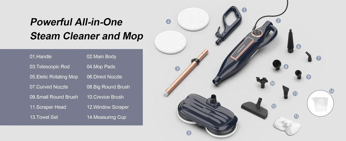 Steam Mop Cleaner Rotating Mop Pads product detail