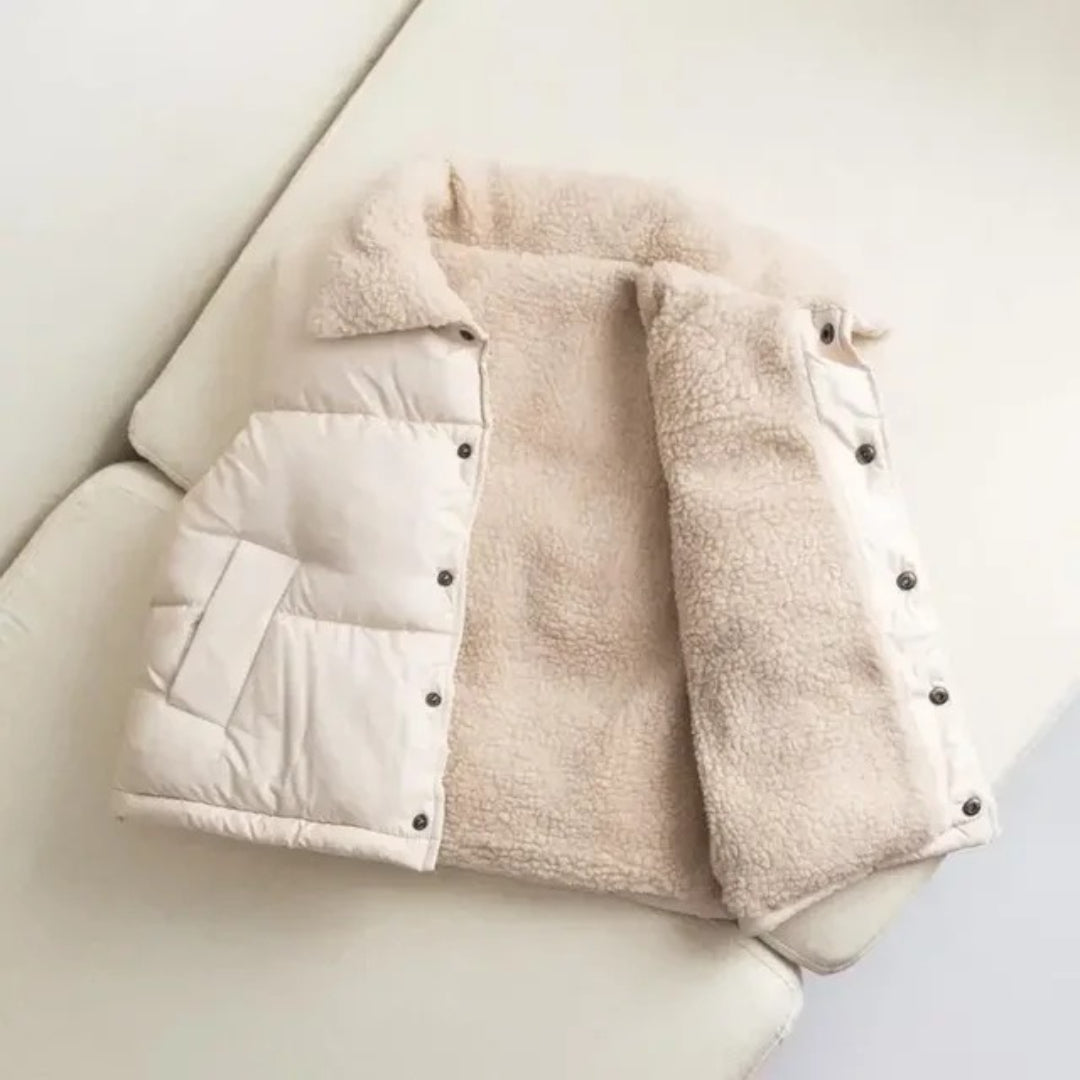 Unisex Children's Quilted Vest with Snap Closure