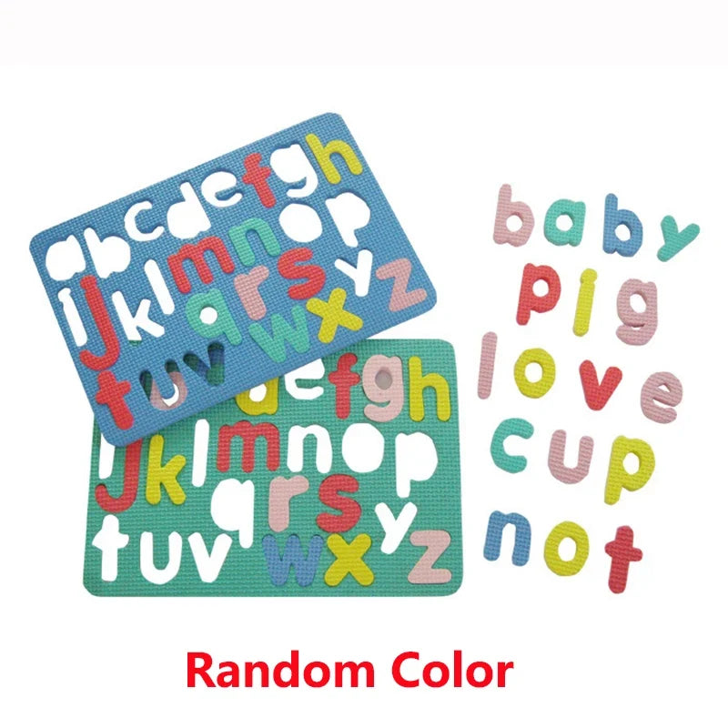 Kids Alphabetic Arithmetic Number EVA Foam 3D Puzzle Montessori Preschool Learning Educational Game DIY Toy for Children
