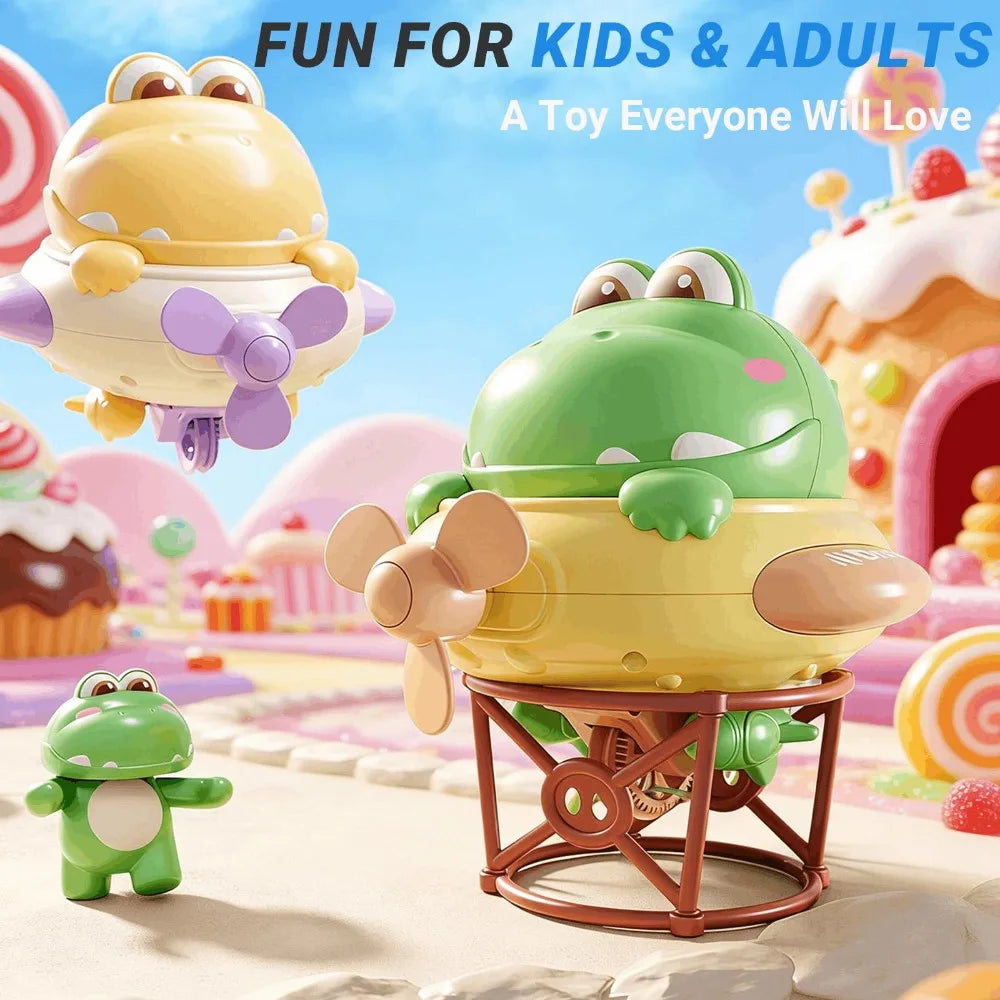 Cartoon Electric Balancing Dinosaur Toy Rechargeable Unicycle Balanced Spinning Top Toy Self-Balancing Tightrope Walking Toys