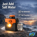 Salt Water Lamp Outdoor Portable Lantern Garden Tent Camp Backyard Fishing Camping Light Used for 300-400 Hours