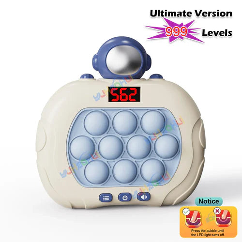 999 Level Electronic Pop Push Quick Push Game Console with LED Display - MEACAOFG