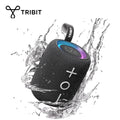 TRIBIT StormBox Mini+ Bluetooth Speaker, 12W 360° Sound With XBass, LEDs, 12 Hours playtimes, IPX7 Waterproof For Hiking Outdoor