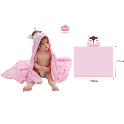 CuddleWrap™ Hooded Baby Towel – Ultra-Soft Bamboo