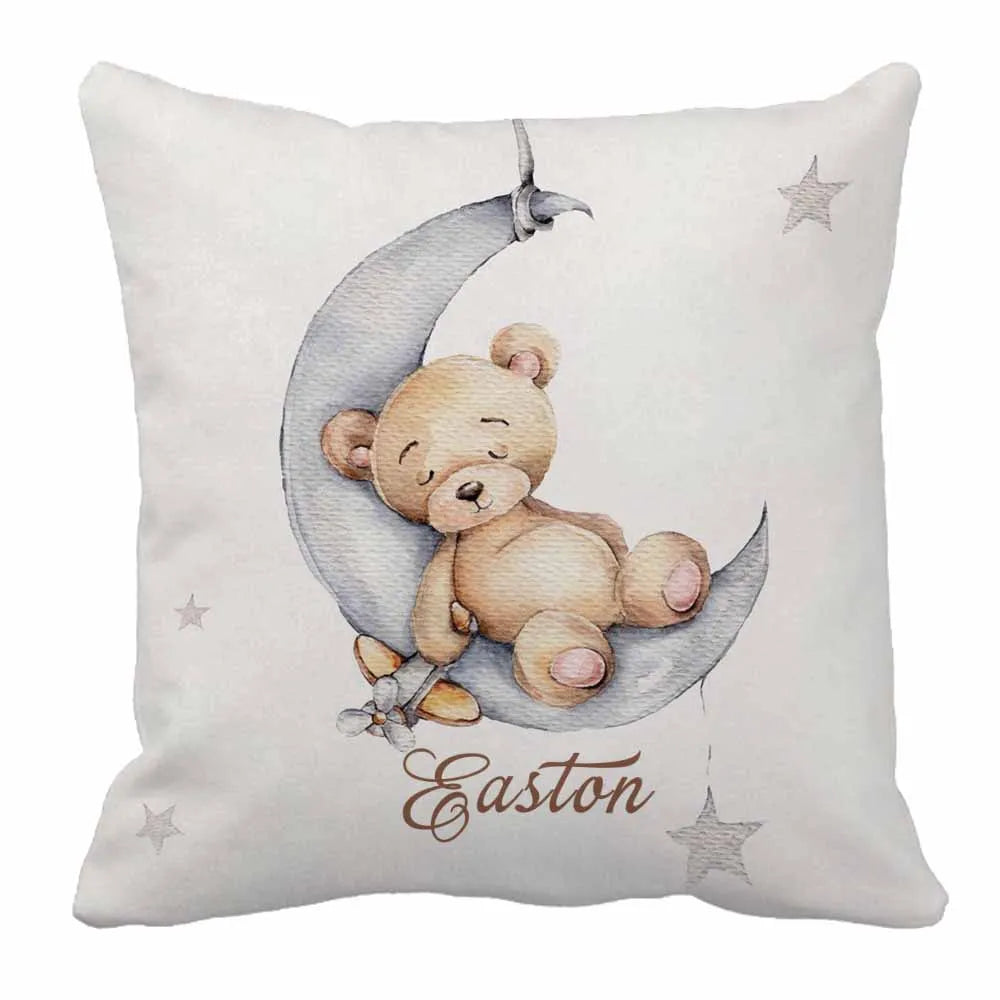 Sleeping Bear Custom Name Crib Bedding - custom Blanket (75x100 CM) product view