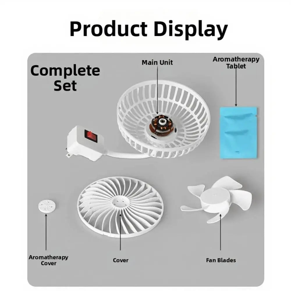 360 Rotatable Socket Fan Low Noise Energy Saving UK Plug Fan EU Plug with Safety Cover Wall Socket Fan for Kitchen Bathroom Dorm