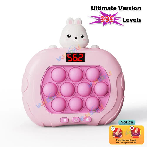 999 Level Electronic Pop Push Quick Push Game Console with LED Display - MEACAOFG