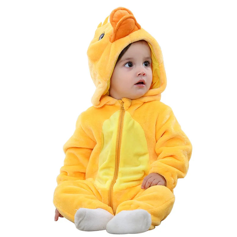 Cozy & Snuggly Animal Baby Romper