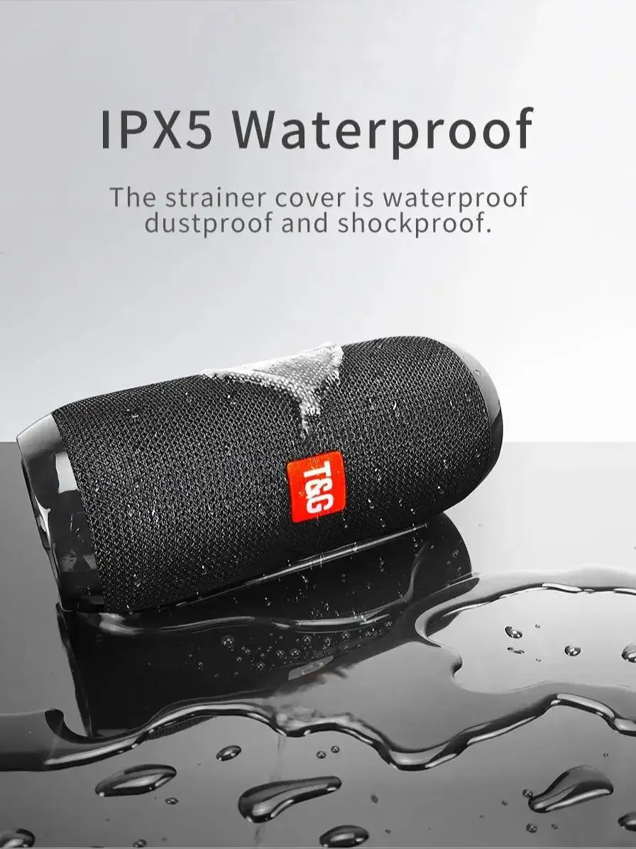 Portable Bluetooth Speaker Wireless , Ipx4 Waterproof Bluetooth 5.0 TWS MP3 Player Paring Aux & Tf-Card Input for Home  Outdoor