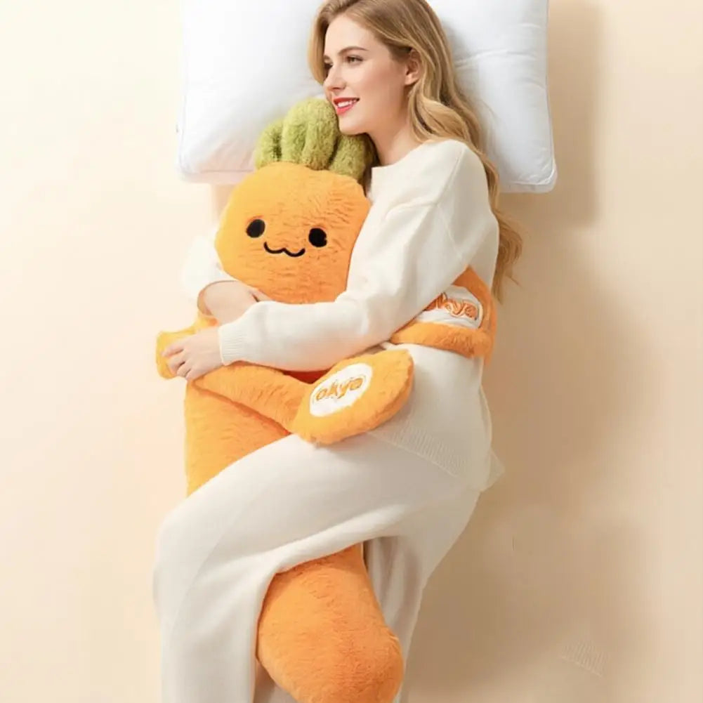 Cute Mango King Plush Toy Pillow Sleeping Aid Soft Long Carrot Female Companion Leg Clasping Hugging Pillow Nap Sleeping Toys