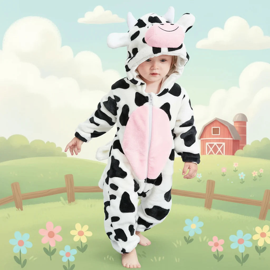 Cozy & Snuggly Animal Baby Romper