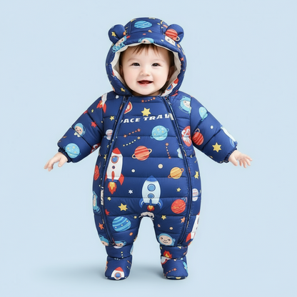 Baby Winter Warm Snowsuit with Matching Boots