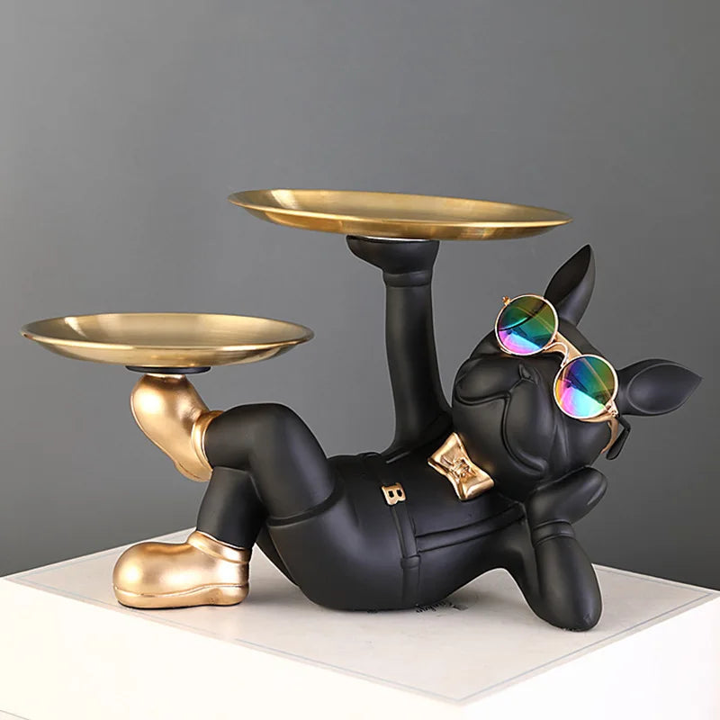 Animal Figurines Cool Dog Statue Sculpture - C product view