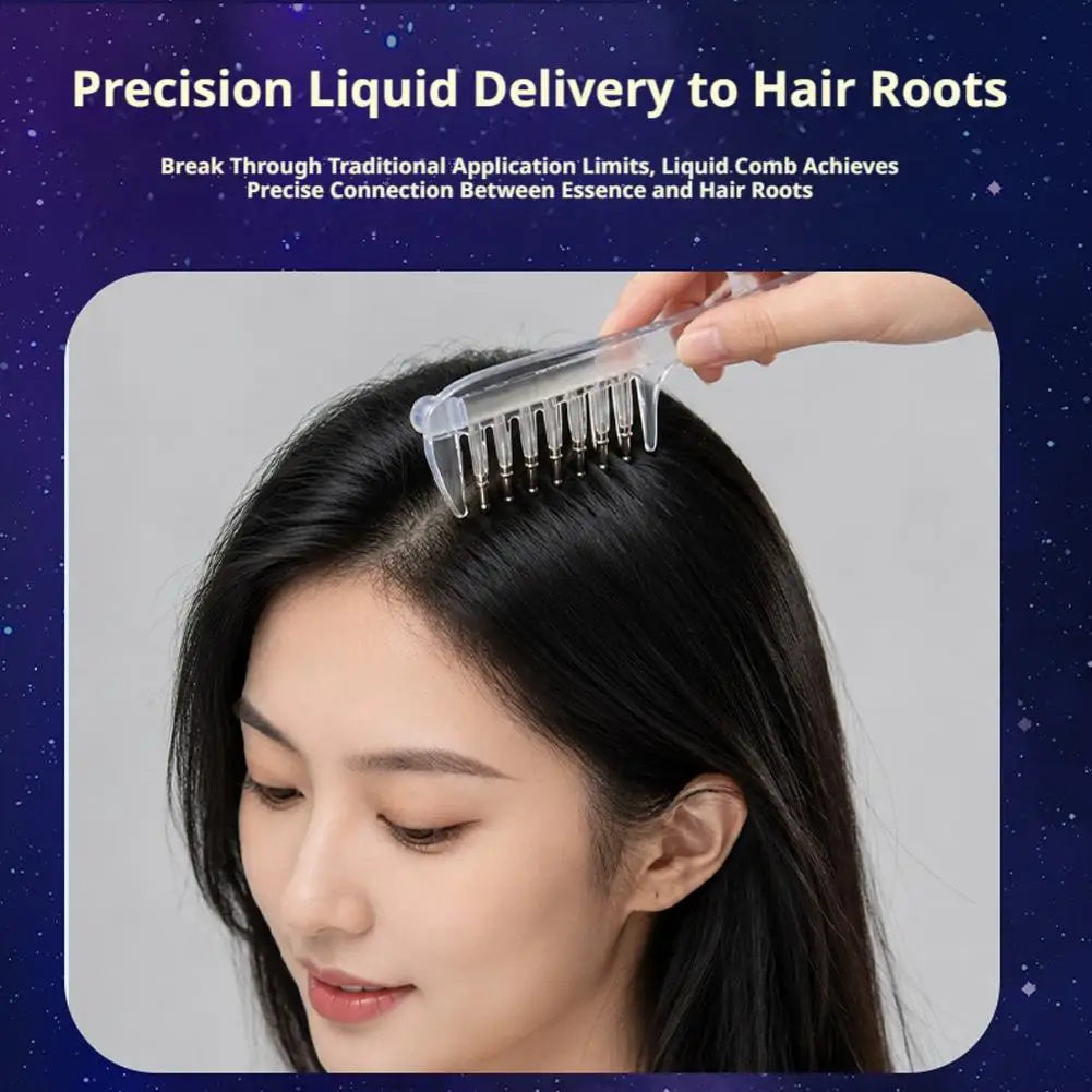 Scalp Liquid Guide Comb Mini Portable Head Applicator Hair Care Comb Anti-Static Scalp Nourish Hair Guide Comb