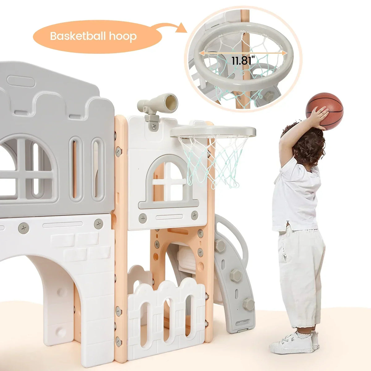 Indoor Kids Playpen - Gray United States product view