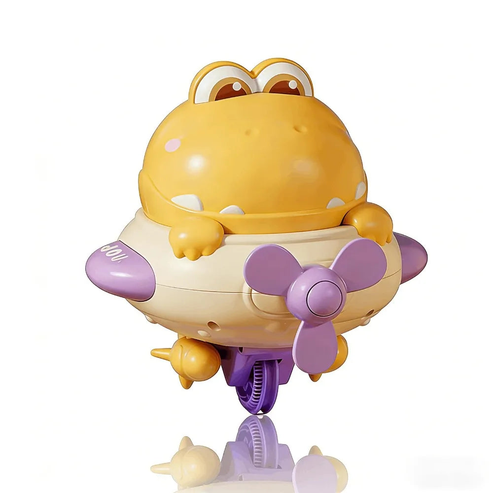 Cartoon Electric Balancing Dinosaur Toy Rechargeable Unicycle Balanced Spinning Top Toy Self-Balancing Tightrope Walking Toys