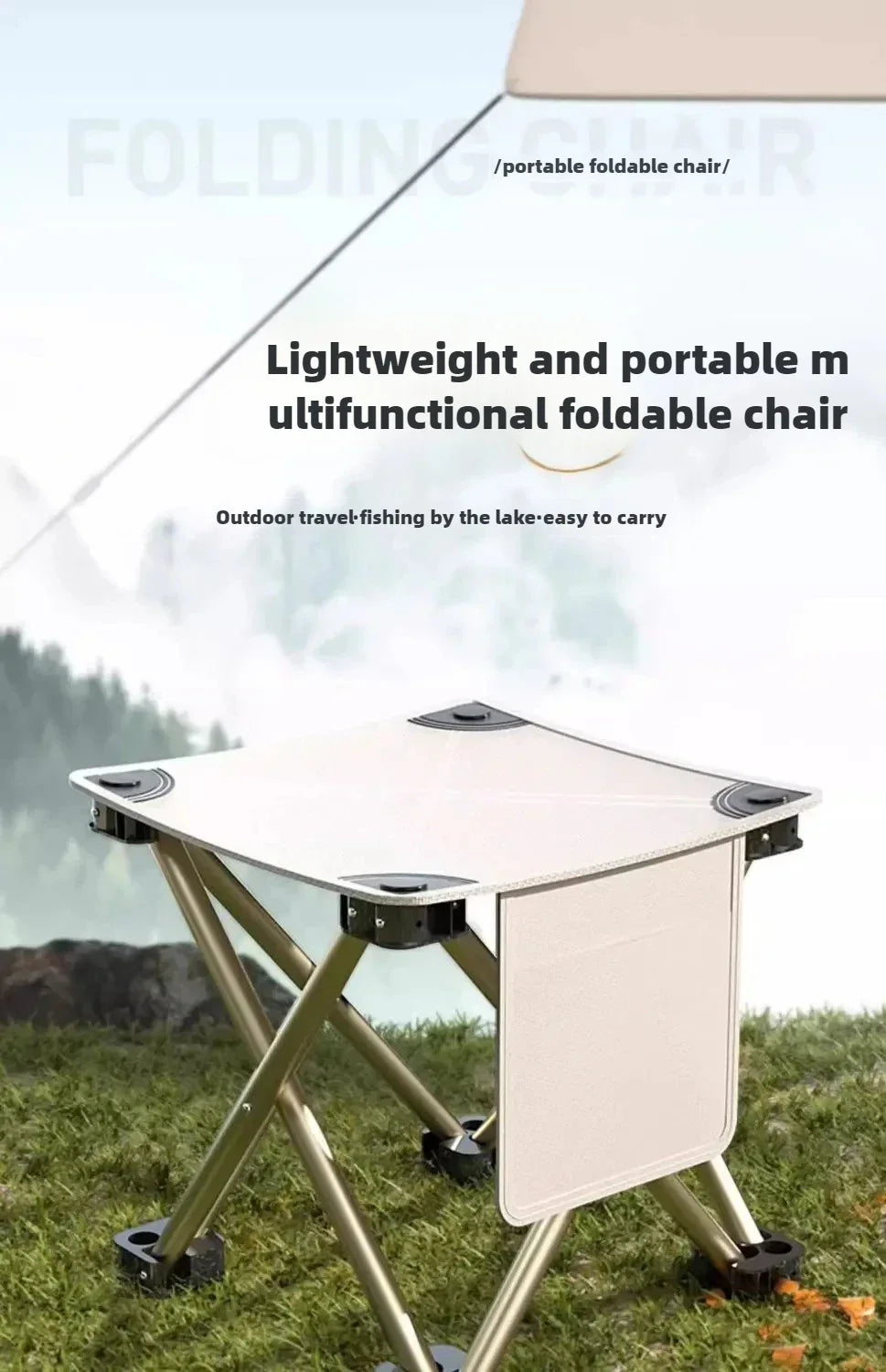 Outdoor Portable Folding Stool Camping Collapsible Foot Stool Hiking Beach Travel Picnic Fishing Seat Tools Ultralight Picnic