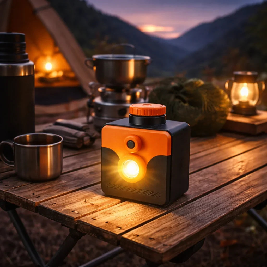 Salt Water Lamp Outdoor Portable Lantern Garden Tent Camp Backyard Fishing Camping Light Used for 300-400 Hours