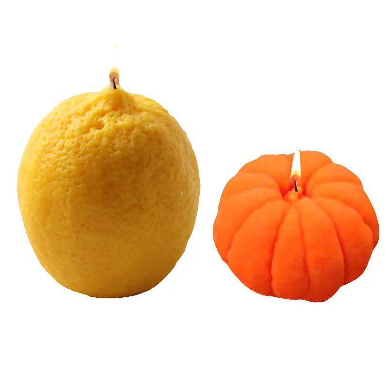 1 piece, Lemon Orange Silicone Mold, Fruit Creative Aromatherapy Candle Silicone Decorative Mold