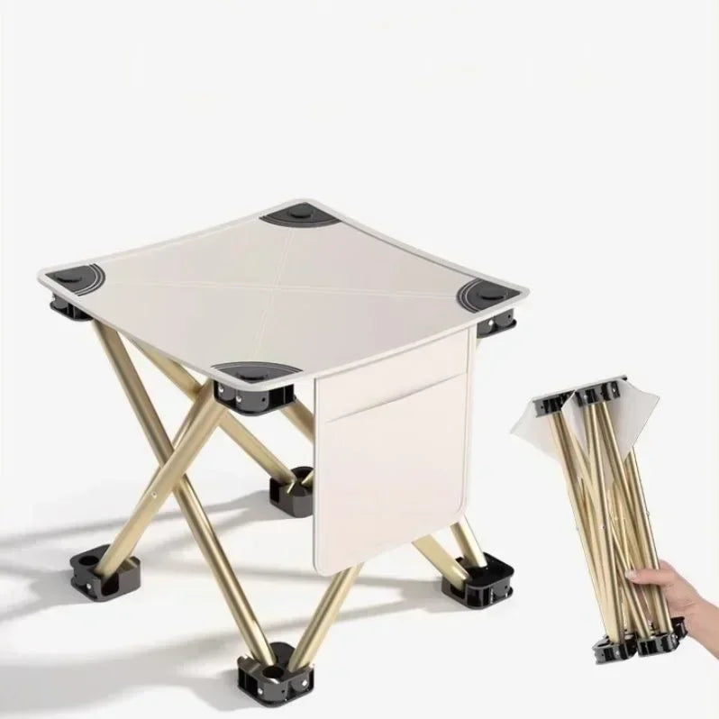 Outdoor Portable Folding Stool Camping Collapsible Foot Stool Hiking Beach Travel Picnic Fishing Seat Tools Ultralight Picnic