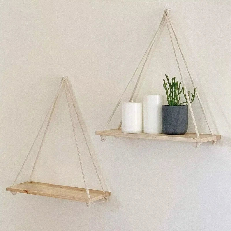 Swing Hanging Hemp Rope Wall Shelve product detail