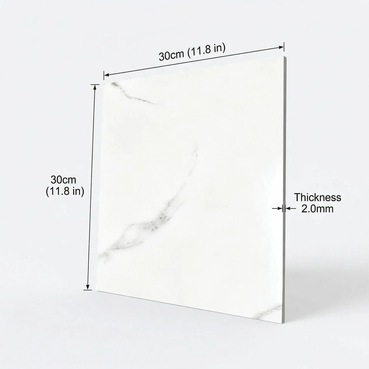 Peel Stick Backsplash Tiles White Marble product detail