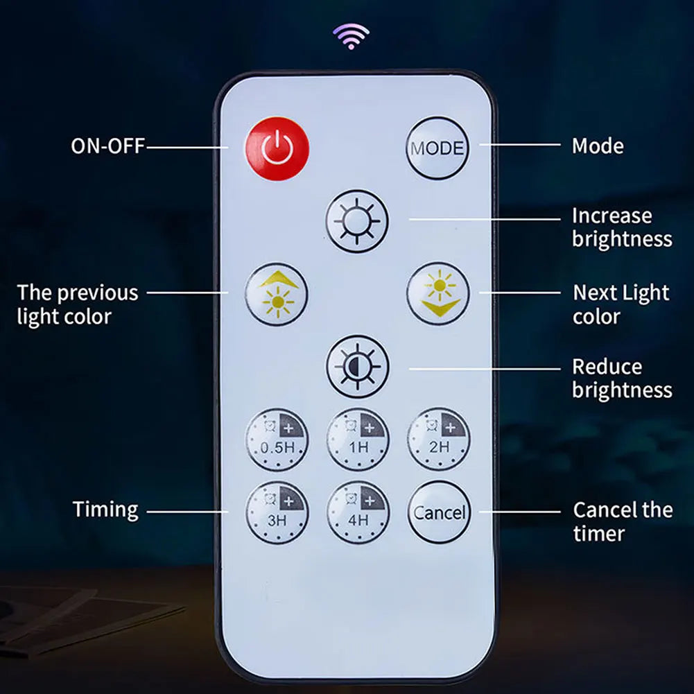 Jellyfishes Ocean Waves Projector Light With Remote USB Powered 7 Color Ripple Projector Jellyfish Night Light For Kids Bedroom