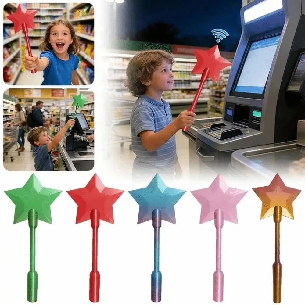 Fashion Creative 3D Printed Wand Tap To Pay Portable Cute Star Magic Wand Holder Funny Lightweight Credit Card Holder Daily Use