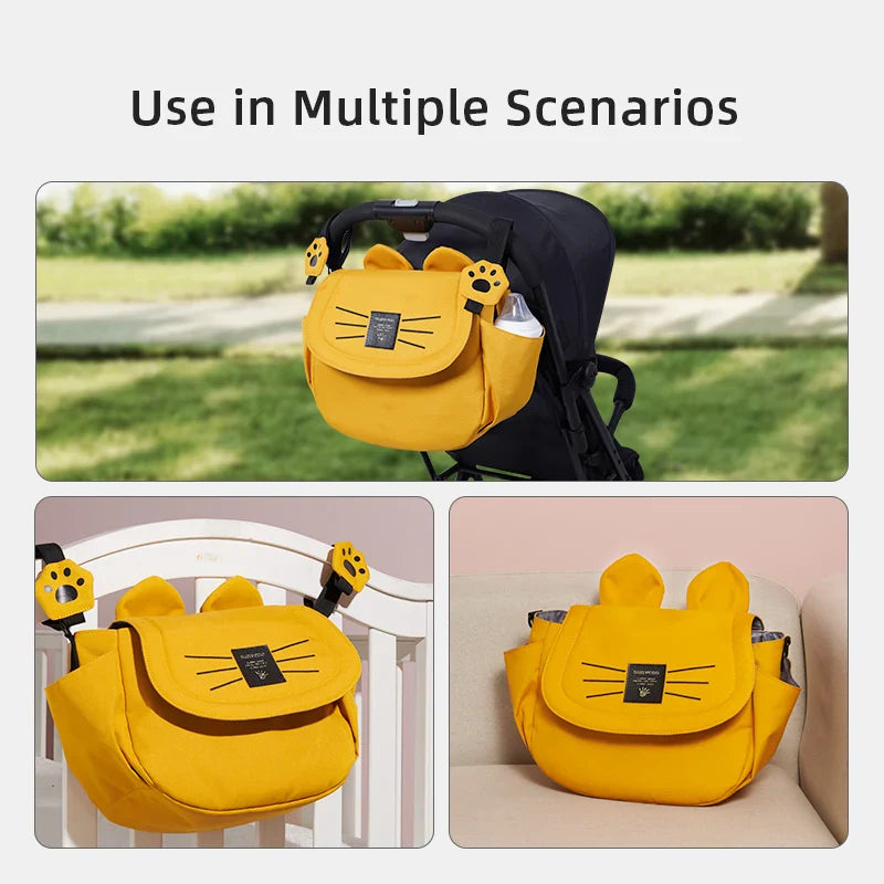 Large Capacity Cute Cat Diaper Bag