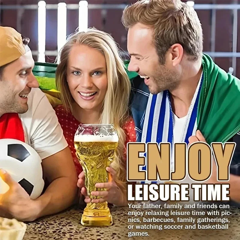 New Football Tournament Trophy Glass Beer Cup Suitable For Watching Celebrating Games Decorating Bars Restaurants Party Gifts