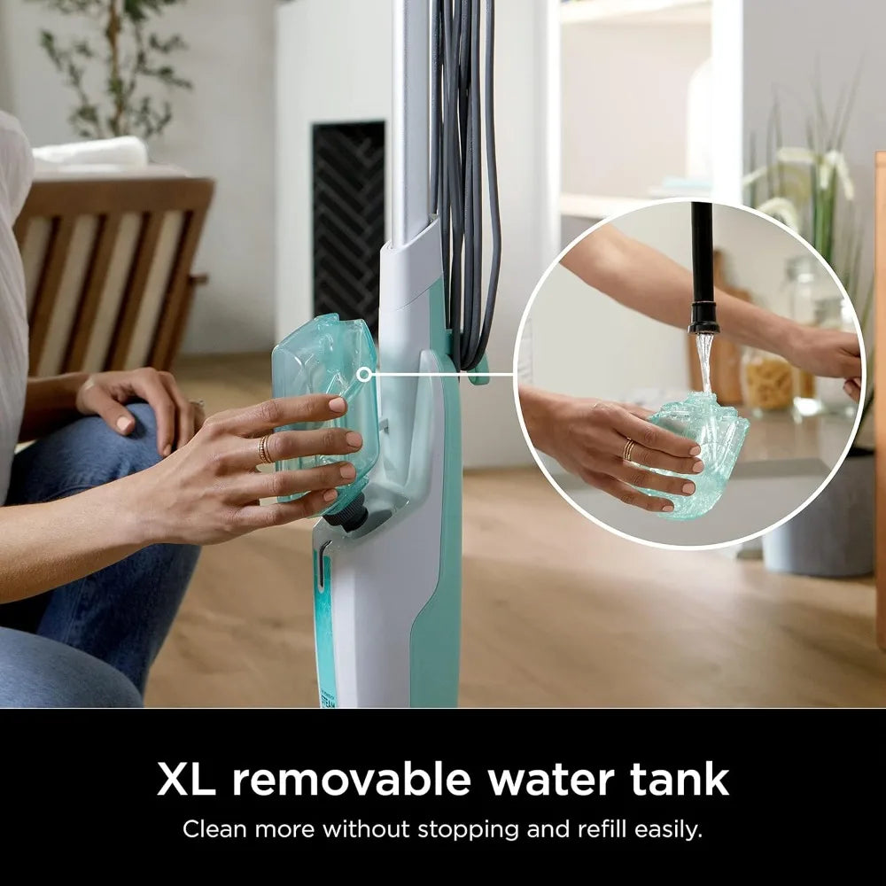 Shark Steam Mop with 2 Machine Washable Dirt Grip Pads, Removable Water Tank, Lightweight