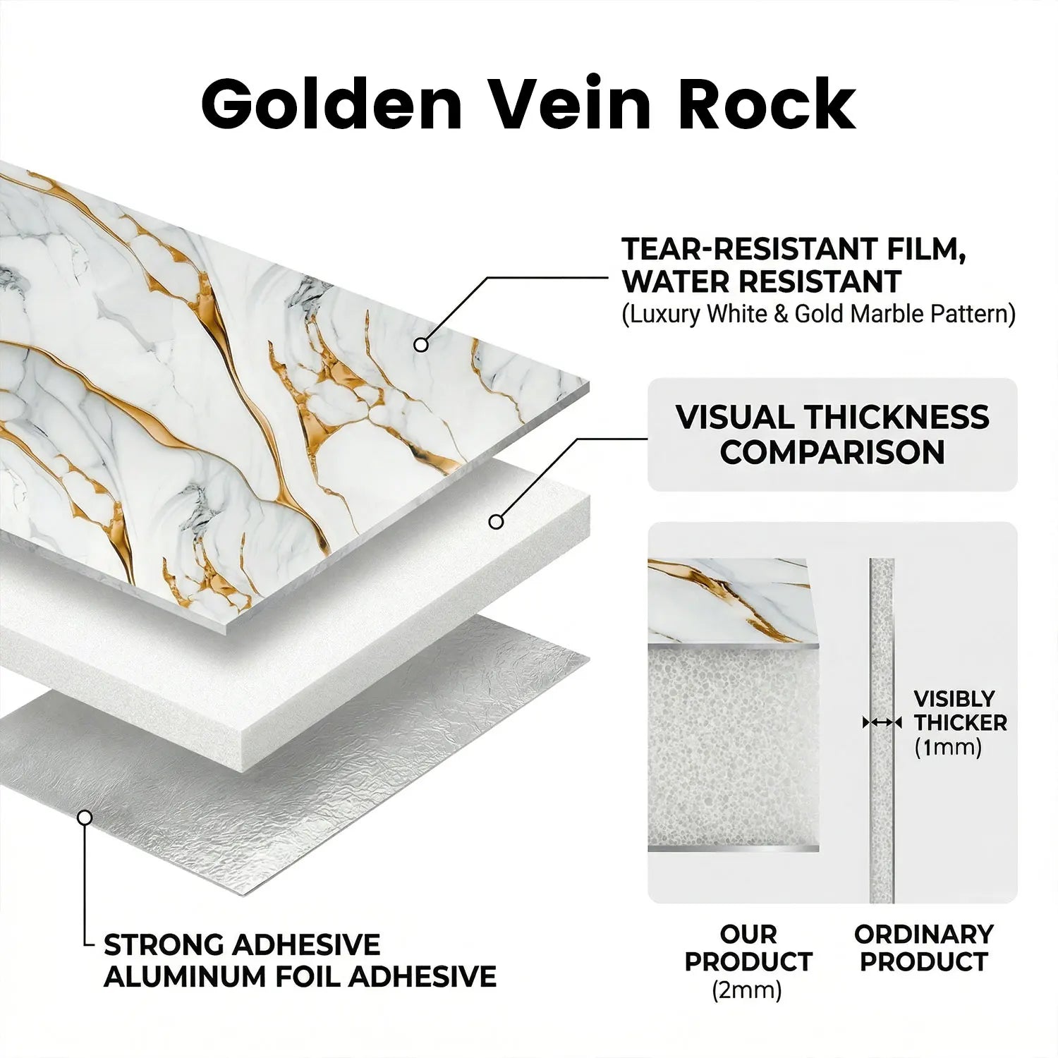 40X300CM Peel and Stick Wallpaper Contact Paper Self-Adhesive and Removable IXPE Waterproof Contact Paper for bedroom bathroom