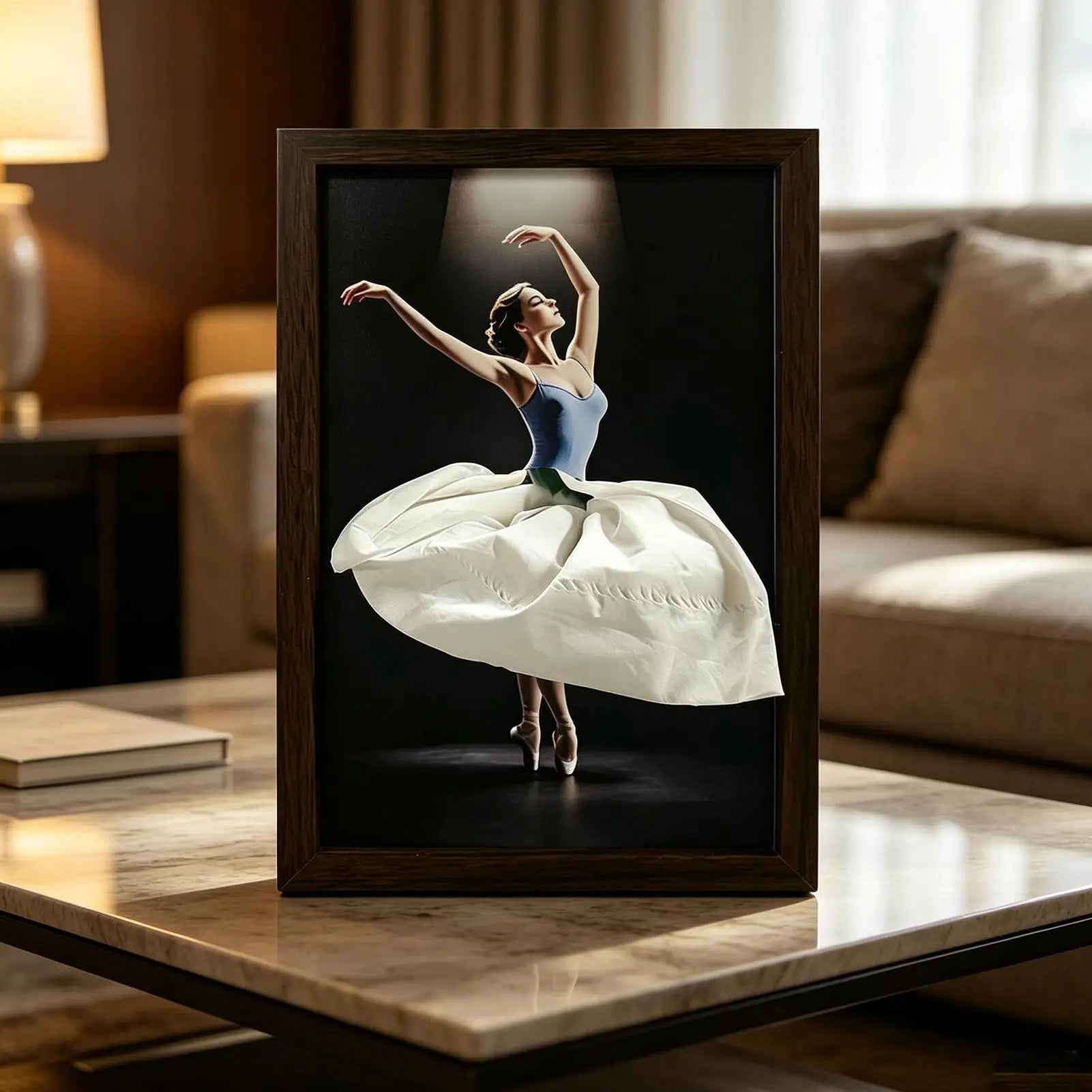 Skirt Tissue Box Skirt Ballerina Elegant Wooden Dispenser Bedroom Tissue Dispenser for Home Offices Table Bedside Bedroom