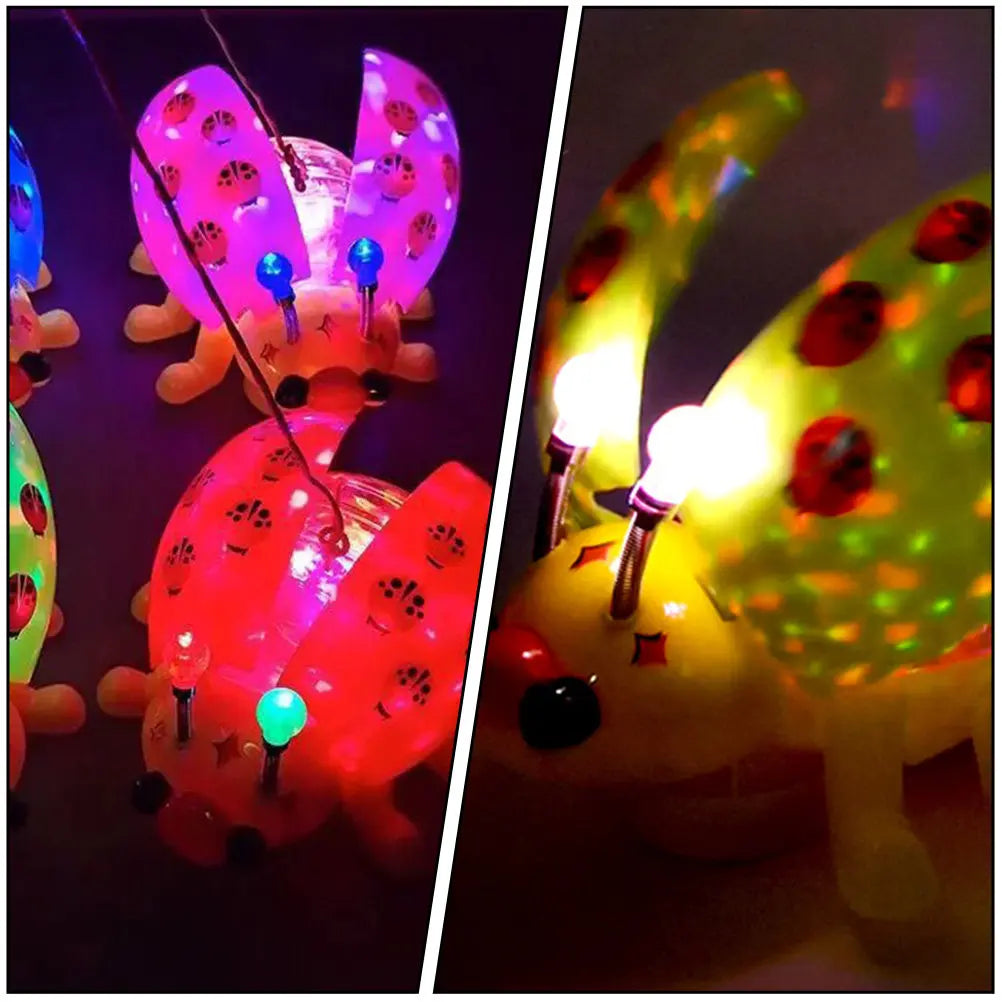 1Pcs Electric Ladybug Light Music Plaything Creative Kids Educational Plaything Portable Fun Gift Child Cognitive Social Skills