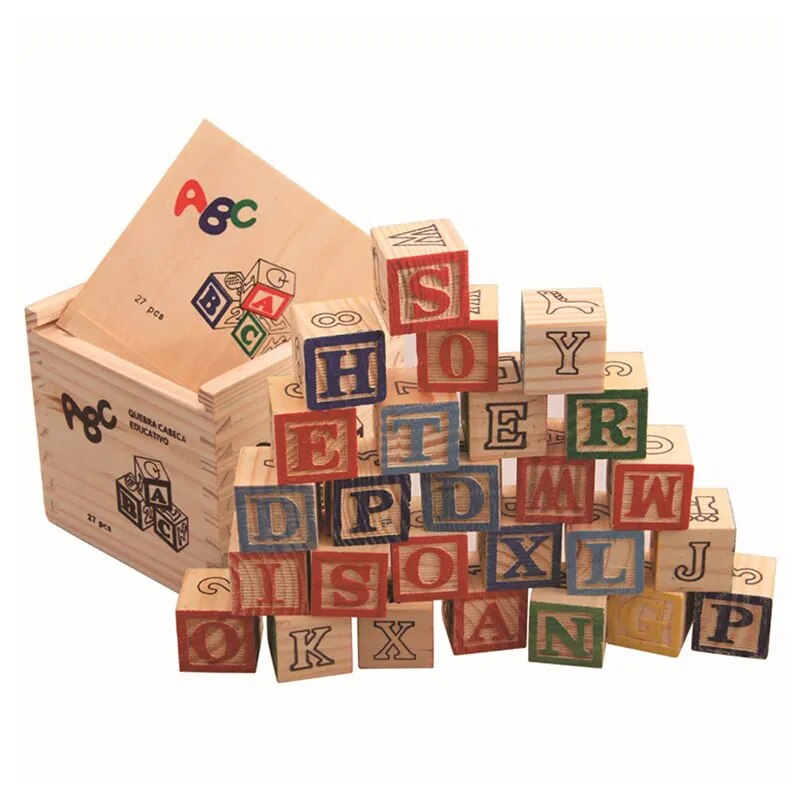 Wooden Alphabet Blocks