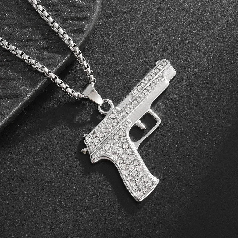 Exquisite Creative Bubble Letter Xo Inlaid White Zircon Pendant Necklace Men\\'s Fashion Casual Party Jewelry Holiday Gifts