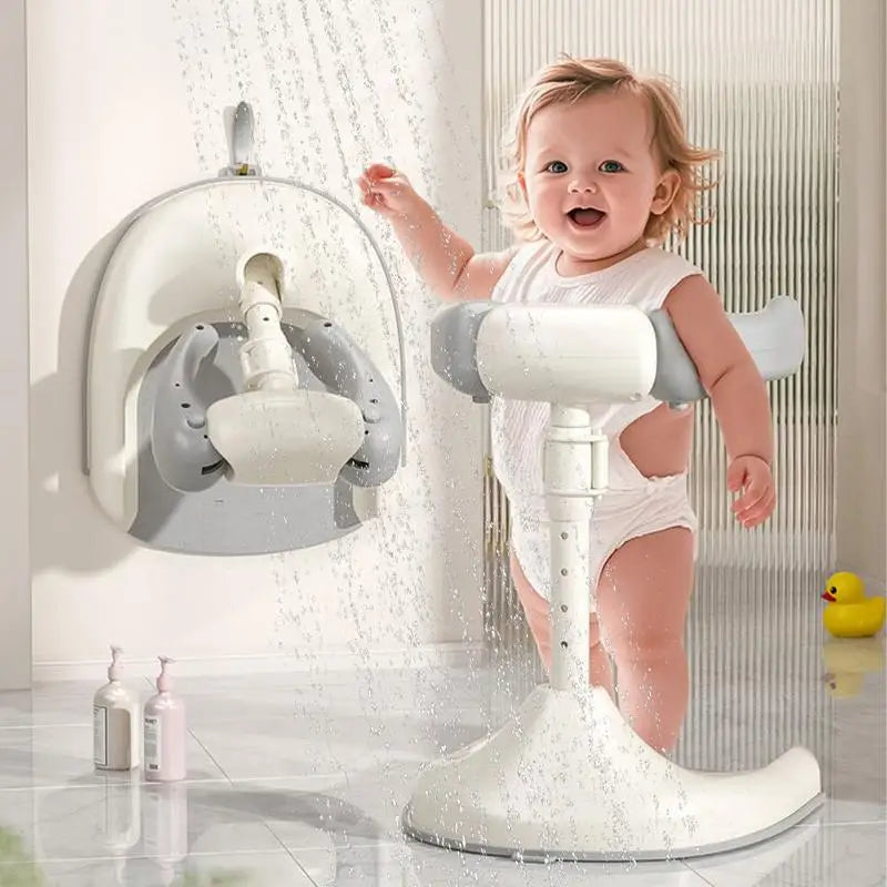 Baby Shower Standing Support Anti-Slip Baby Shower Standing Support Foldable Bathing Device Toddler Bathtub Wash Seat For Party