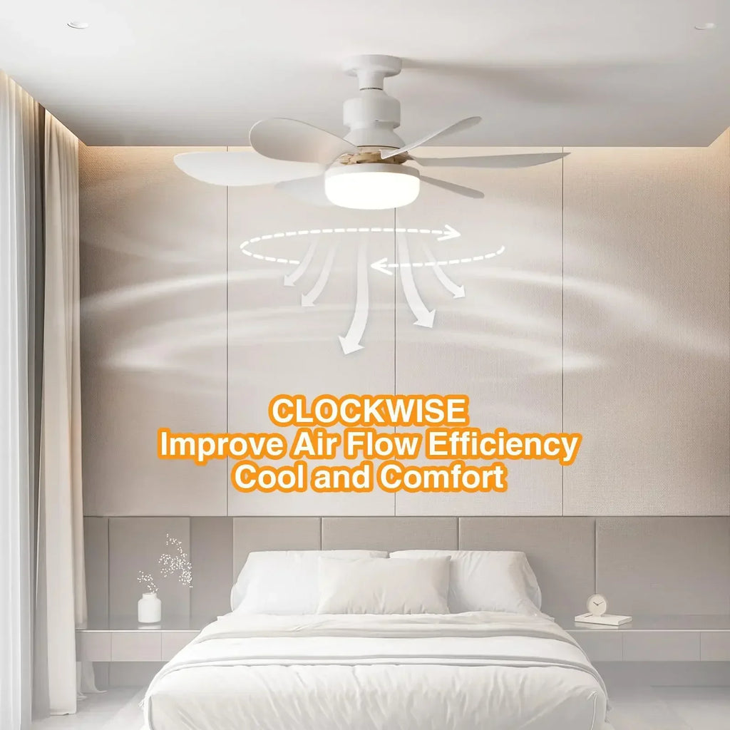Ceiling Fan Light E27 with Remote LED Dimming Function  Suitable for Living Room Study and Home use  85-265V