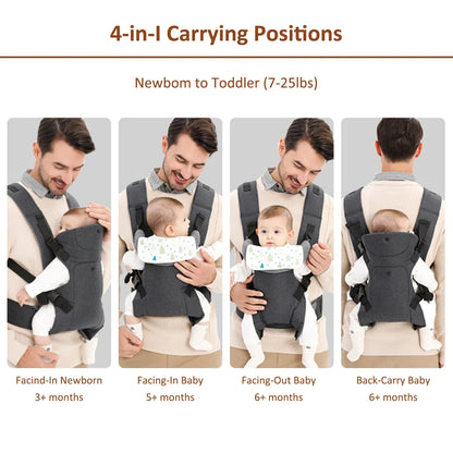CuddleCloud™ 4-in-1 Baby Carrier